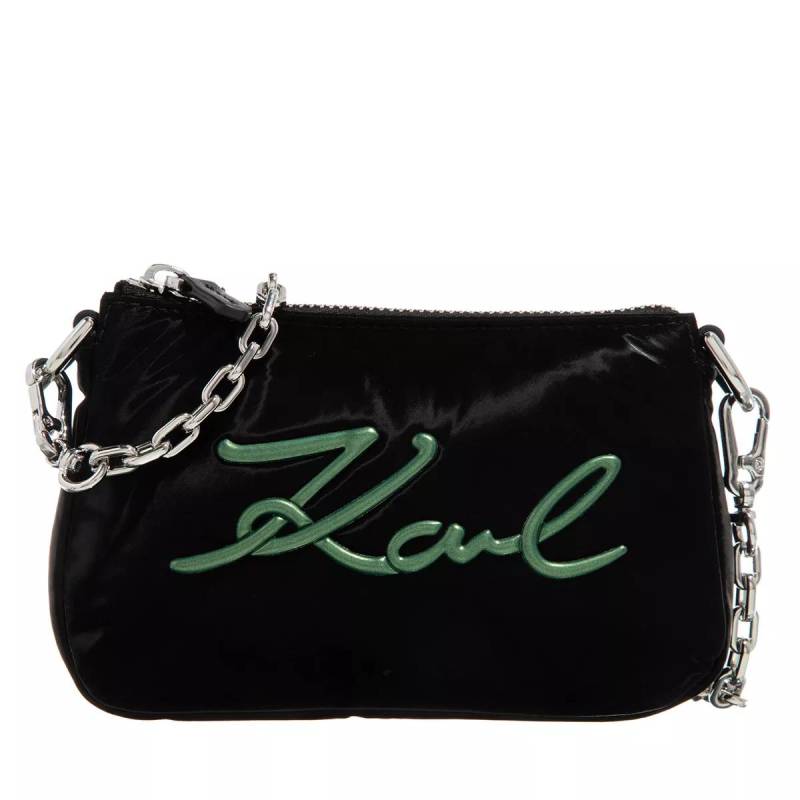 Karl Lagerfeld Schultertasche - K/Signature Soft Poc - Gr. unisize - in Schwarz - für Damen von Karl Lagerfeld