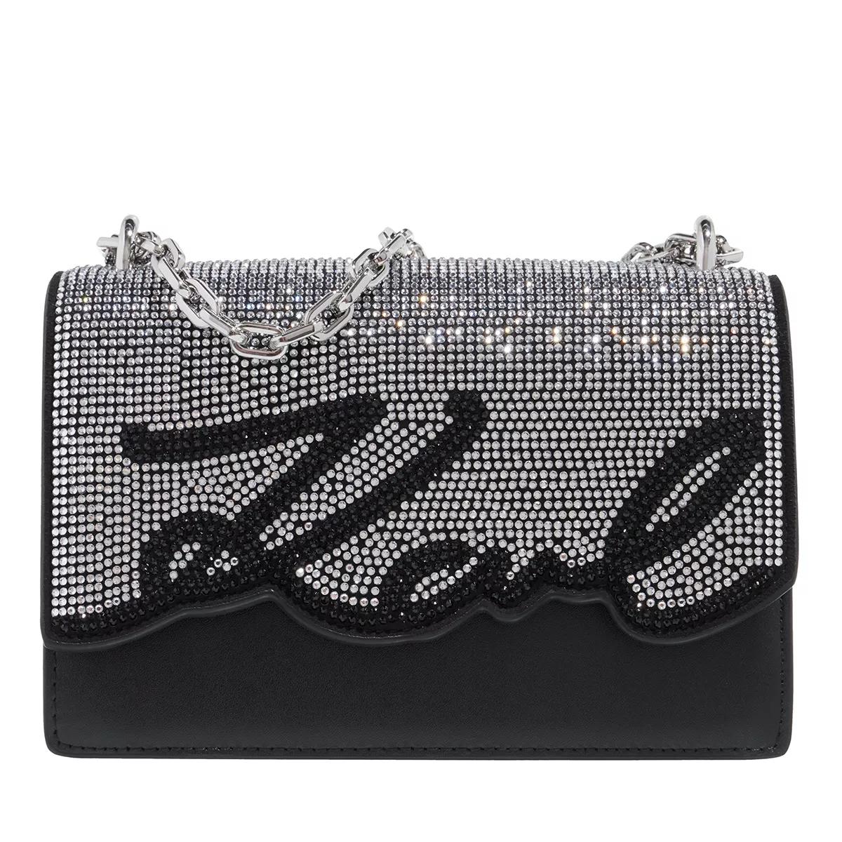 Karl Lagerfeld Umhängetasche - K/Signature Sp Sm Shb Crystals - Gr. unisize - in Schwarz - für Damen von Karl Lagerfeld