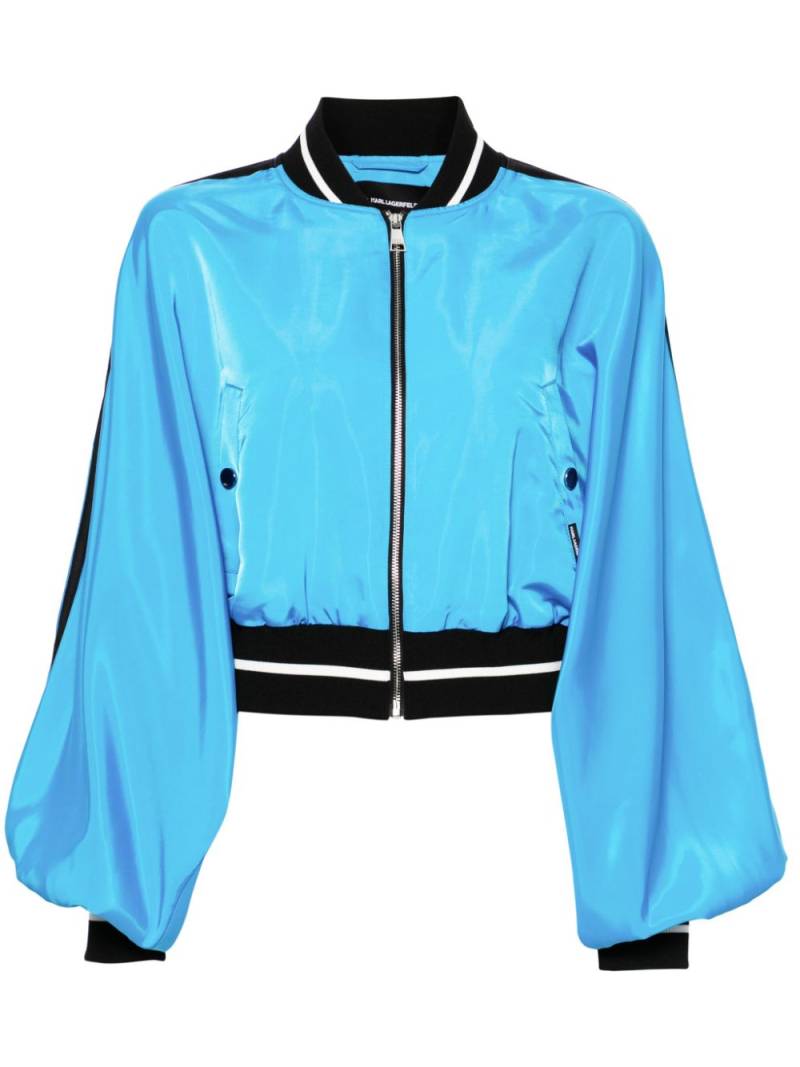 Karl Lagerfeld Voluminous bomber jacket - Blue von Karl Lagerfeld