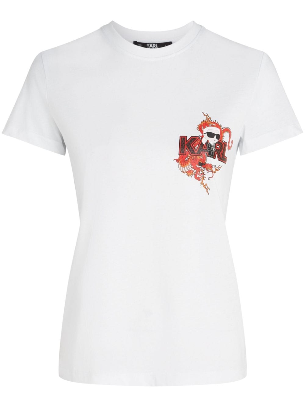 Karl Lagerfeld Year of the Dragon Ikonik T-shirt - White von Karl Lagerfeld