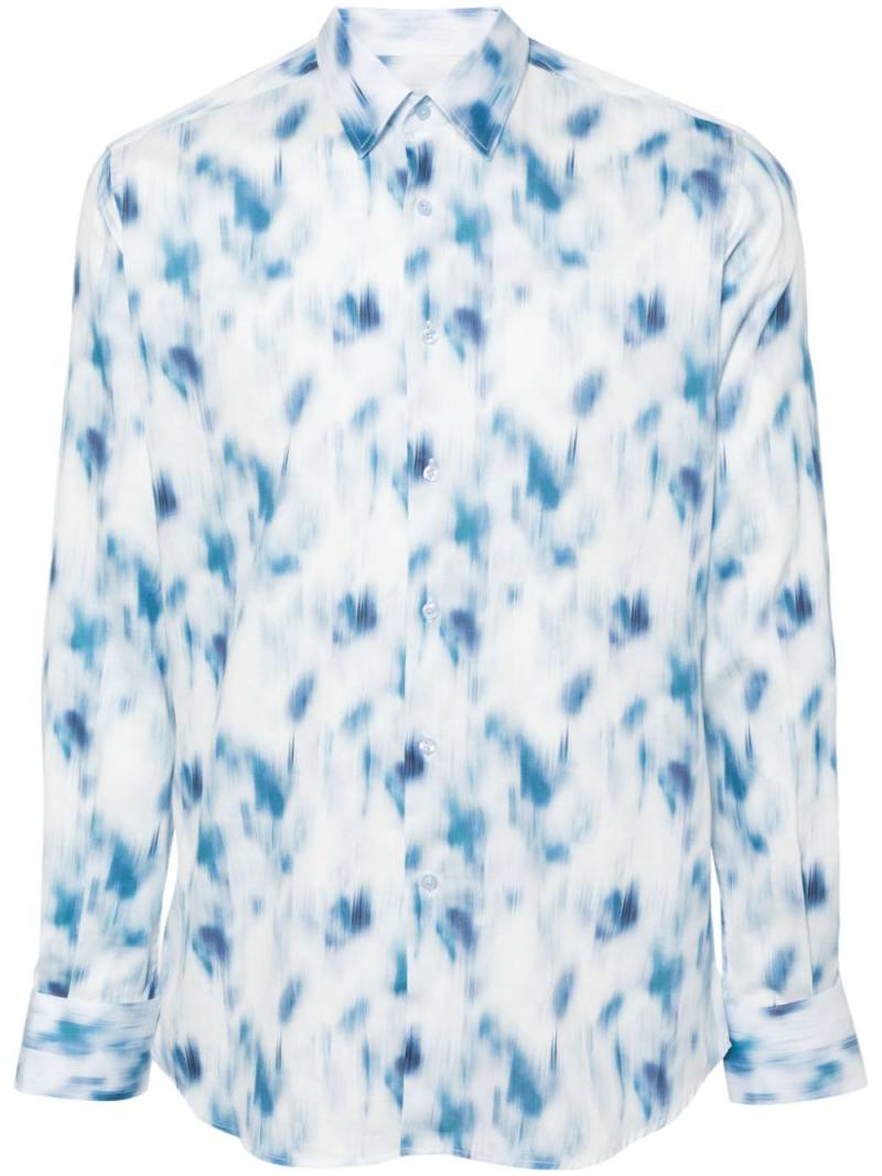 Karl Lagerfeld abstract-print cotton shirt - White von Karl Lagerfeld