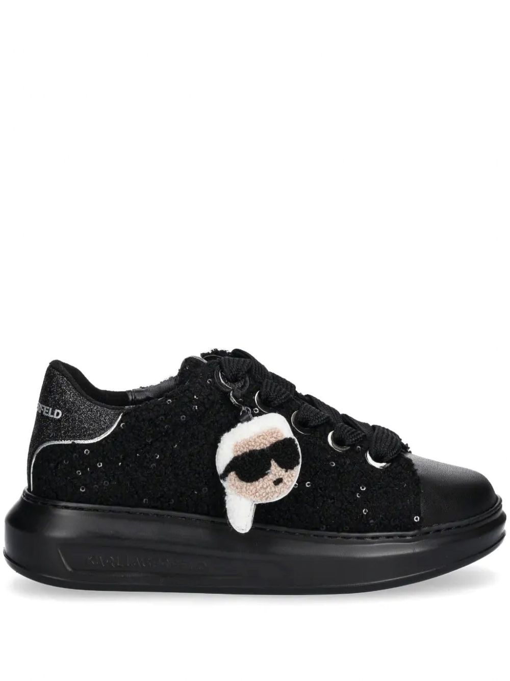 Karl Lagerfeld bouclé sneakers - Black von Karl Lagerfeld