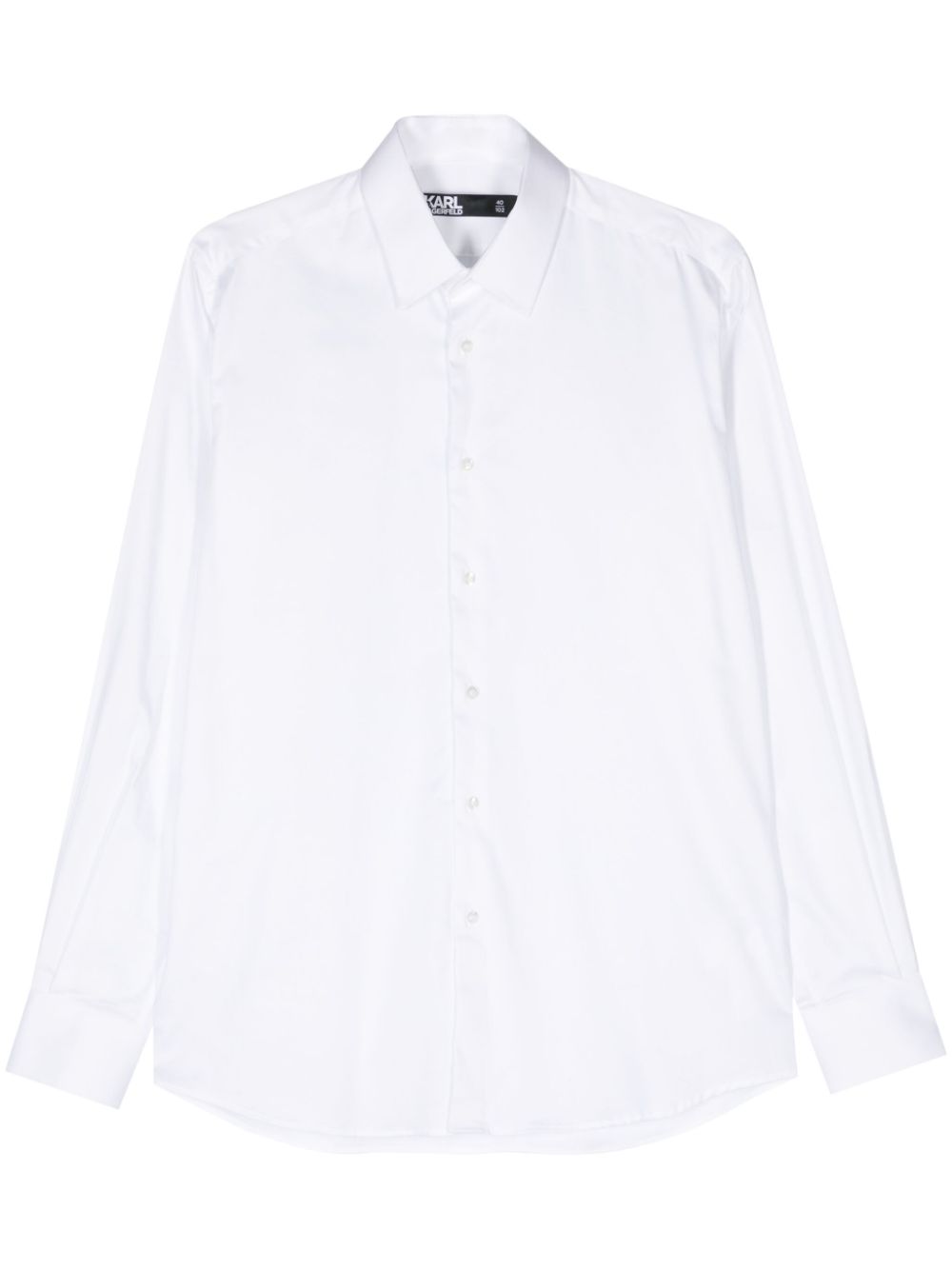 Karl Lagerfeld classic-collar poplin shirt - White von Karl Lagerfeld