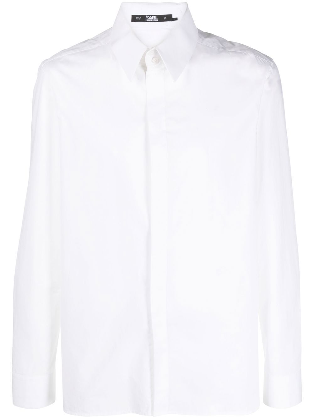 Karl Lagerfeld button-up poplin shirt - White von Karl Lagerfeld