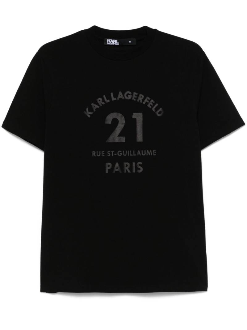 Karl Lagerfeld crew-neck T-shirt - Black von Karl Lagerfeld