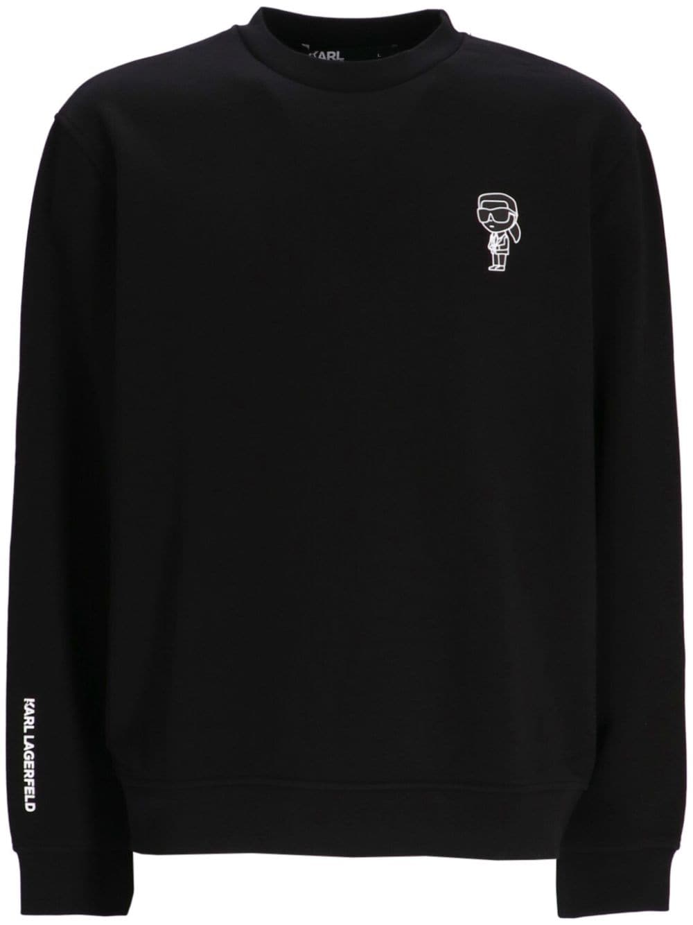 Karl Lagerfeld crew-neck sweatshirt - Black von Karl Lagerfeld