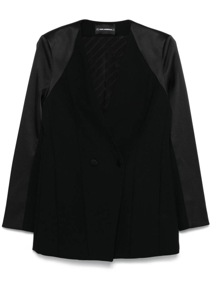 Karl Lagerfeld double-breasted blazer - Black von Karl Lagerfeld