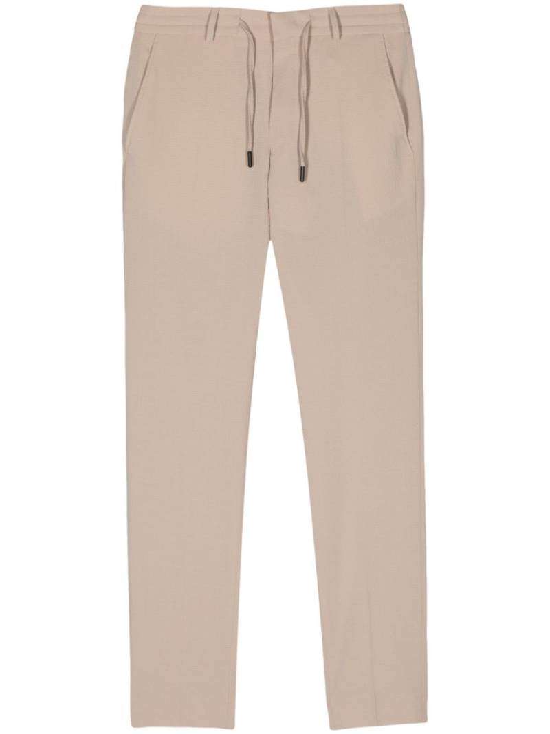 Karl Lagerfeld drawstring-waist seersucker chinos - Neutrals von Karl Lagerfeld