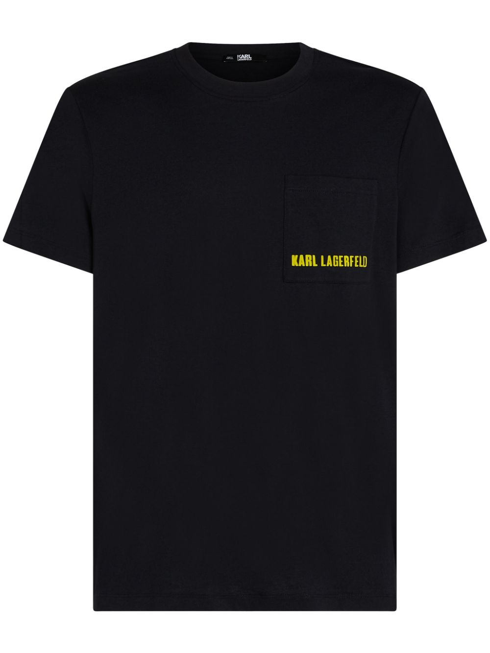 Karl Lagerfeld flocked-logo pocket t-shirt - Black von Karl Lagerfeld