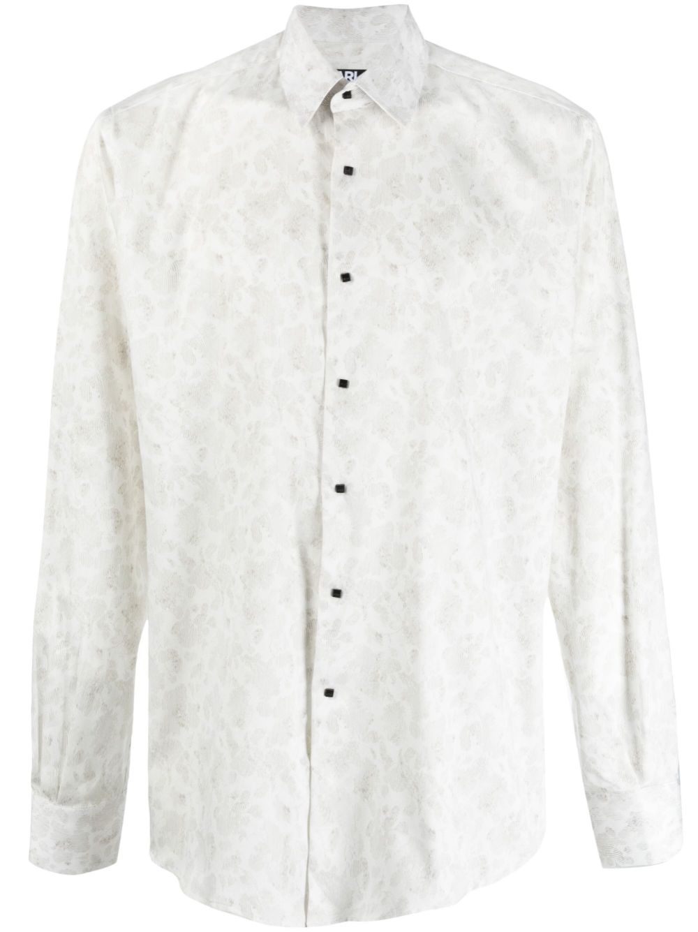 Karl Lagerfeld floral-print long-sleeve shirt - White von Karl Lagerfeld