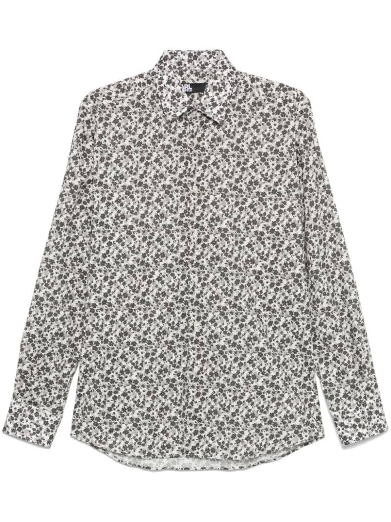 Karl Lagerfeld floral-print shirt - Grey von Karl Lagerfeld