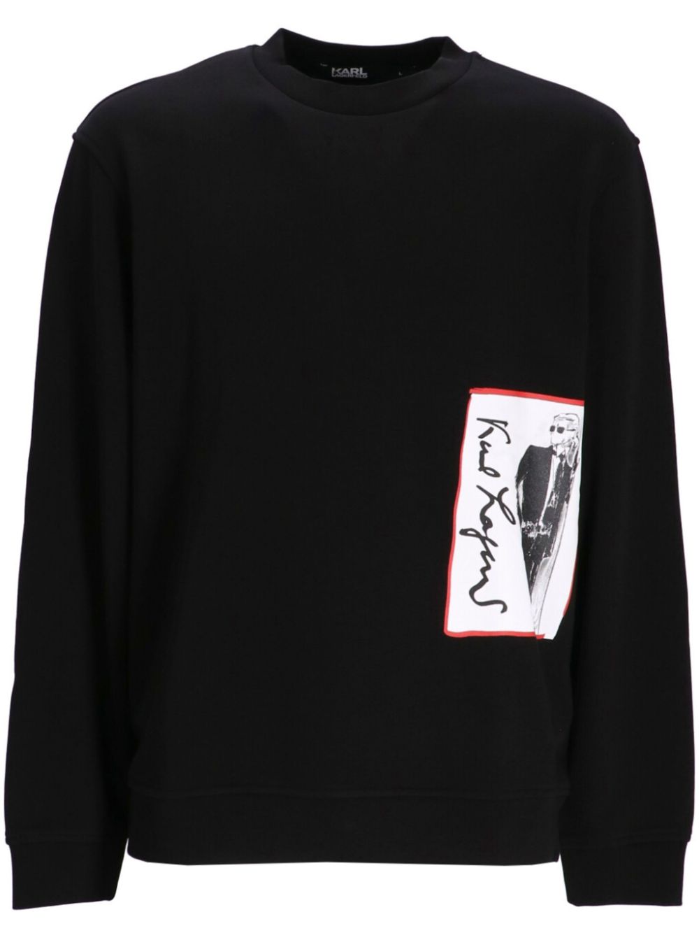 Karl Lagerfeld graphic-stamp sweatshirt - Black von Karl Lagerfeld