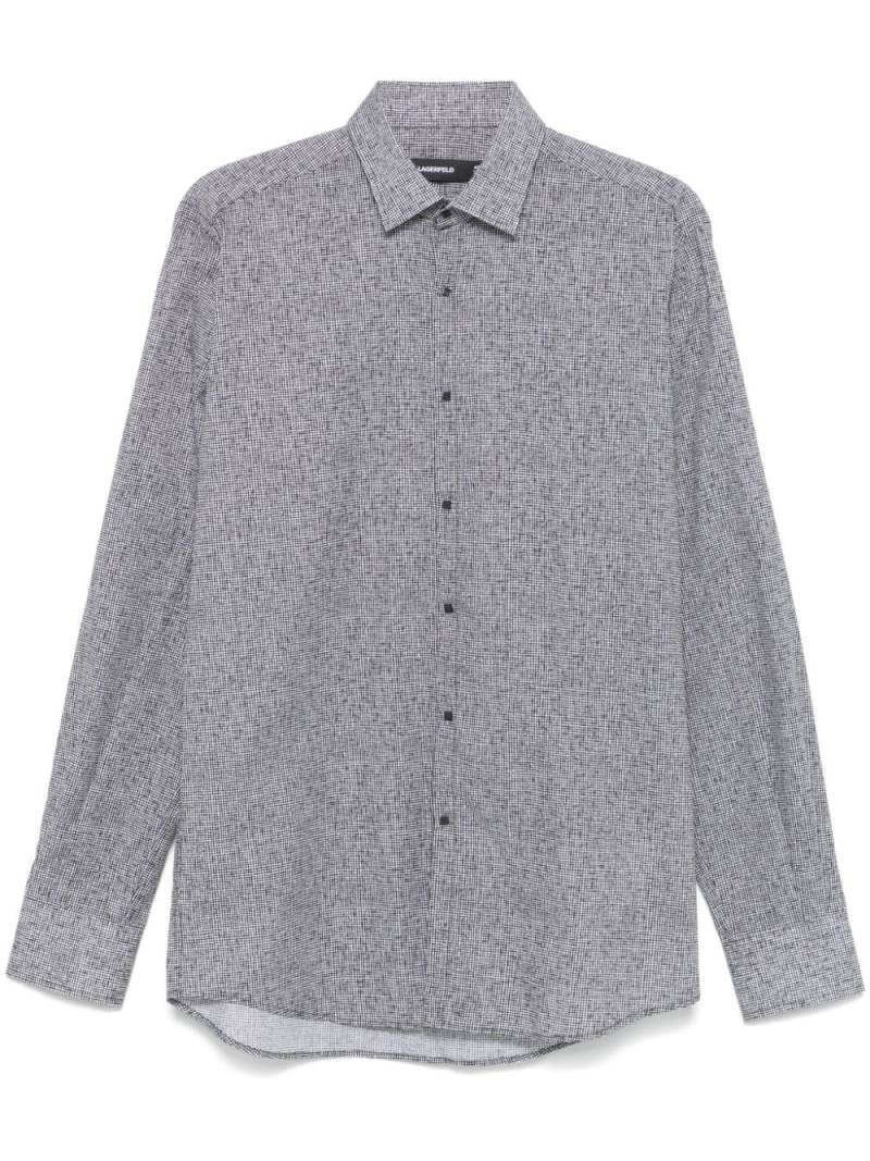 Karl Lagerfeld grid-pattern shirt - White von Karl Lagerfeld