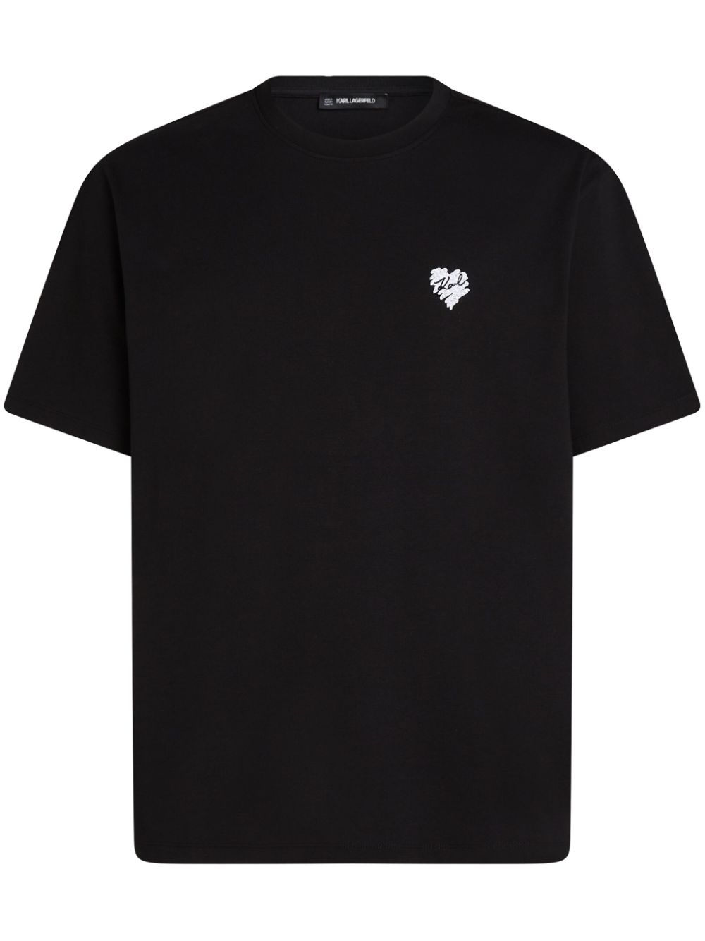 Karl Lagerfeld heart-motif t-shirt - Black von Karl Lagerfeld