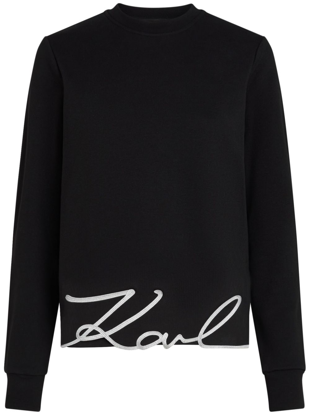 Karl Lagerfeld hem signature sweatshirt - Black von Karl Lagerfeld