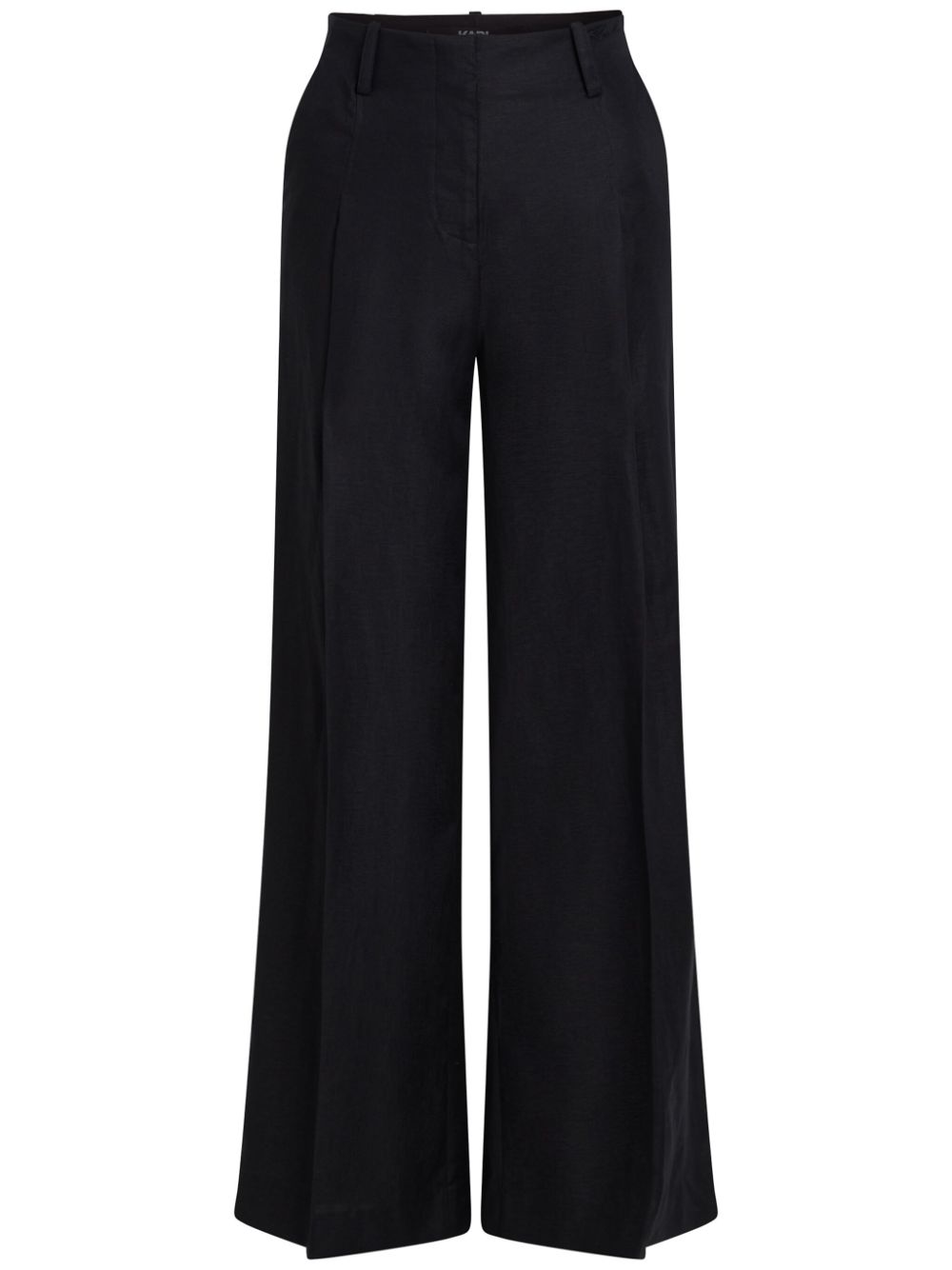 Karl Lagerfeld high-rise wide-leg trousers - Black von Karl Lagerfeld