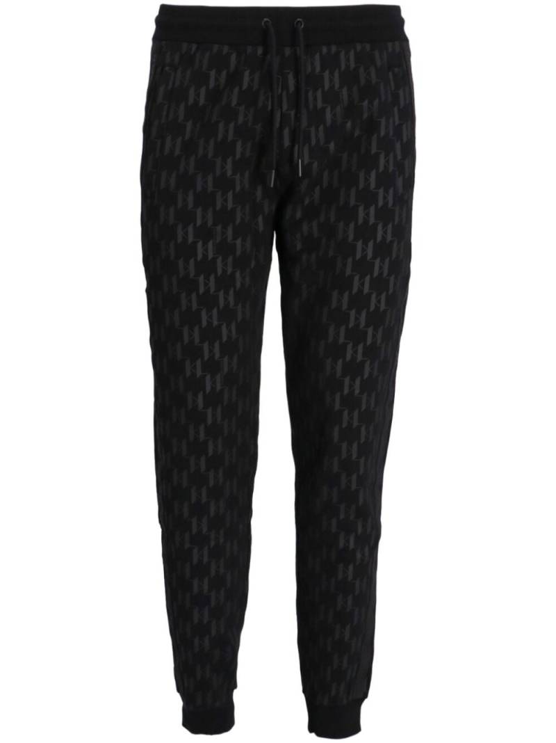 Karl Lagerfeld jacquard track pants - Black von Karl Lagerfeld