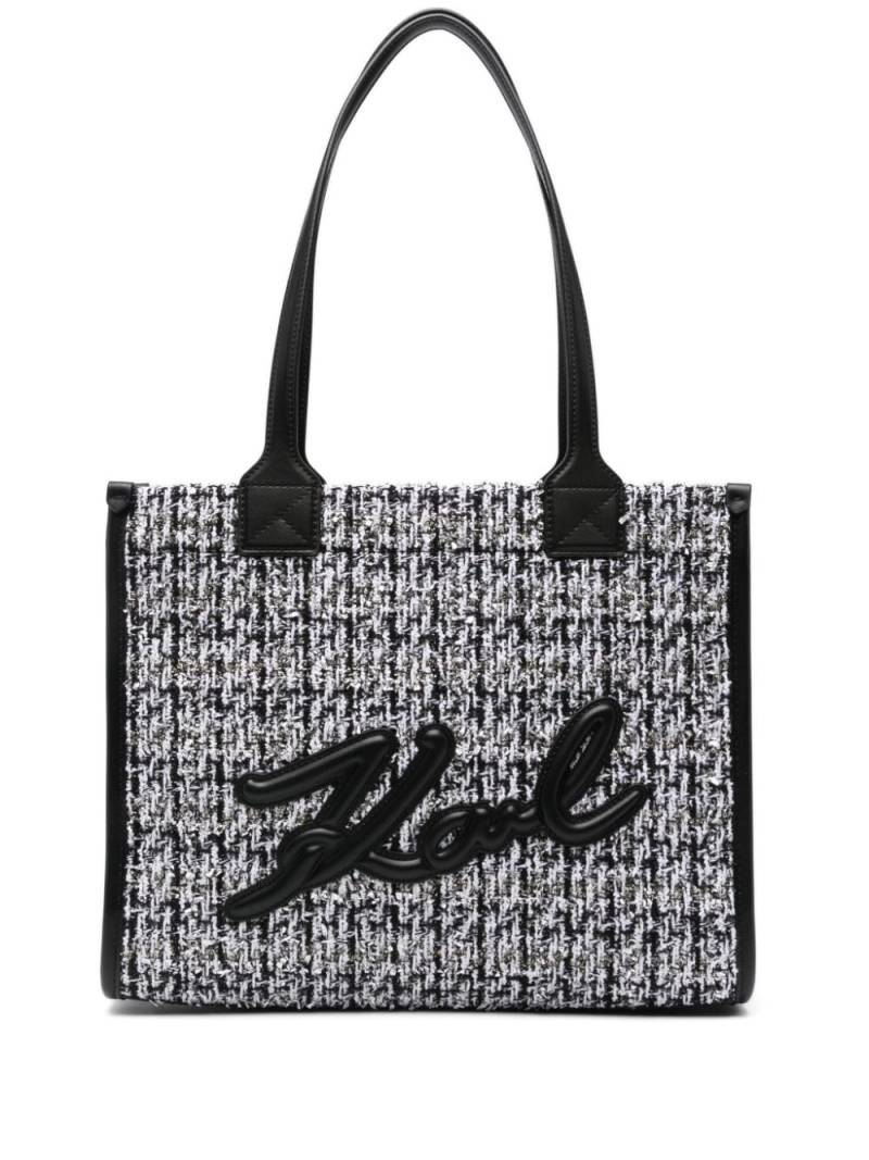 Karl Lagerfeld large K/Skuare tote bag - Black von Karl Lagerfeld