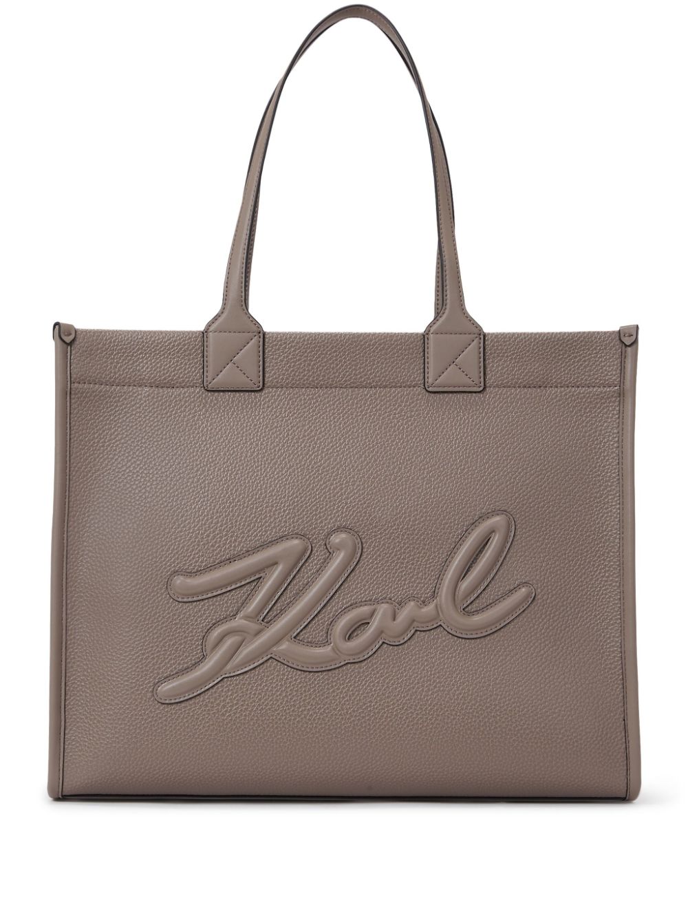 Karl Lagerfeld large K/Skuare Grainy tote bag - Neutrals von Karl Lagerfeld