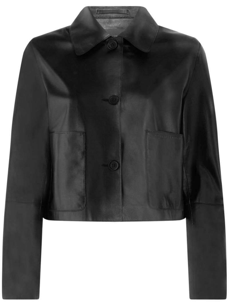 Karl Lagerfeld leather jacket - Black von Karl Lagerfeld