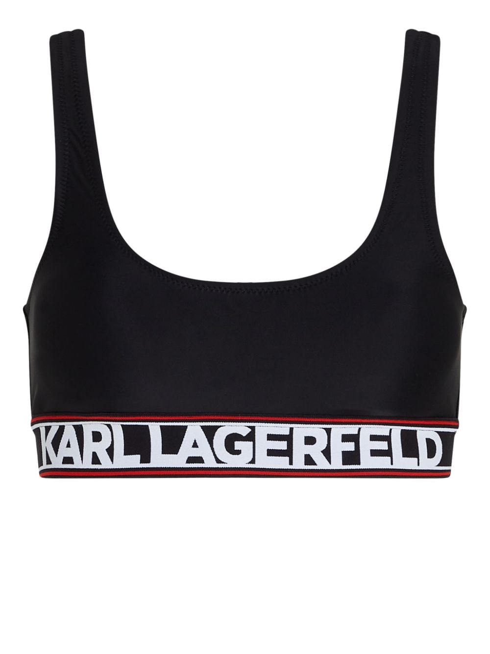 Karl Lagerfeld logo-underband bikini top - Black von Karl Lagerfeld
