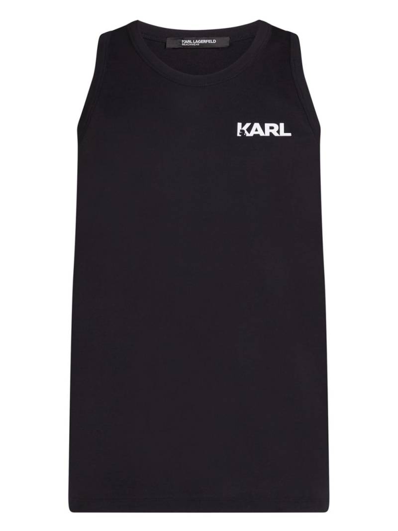 Karl Lagerfeld logo beach tank top - Black von Karl Lagerfeld