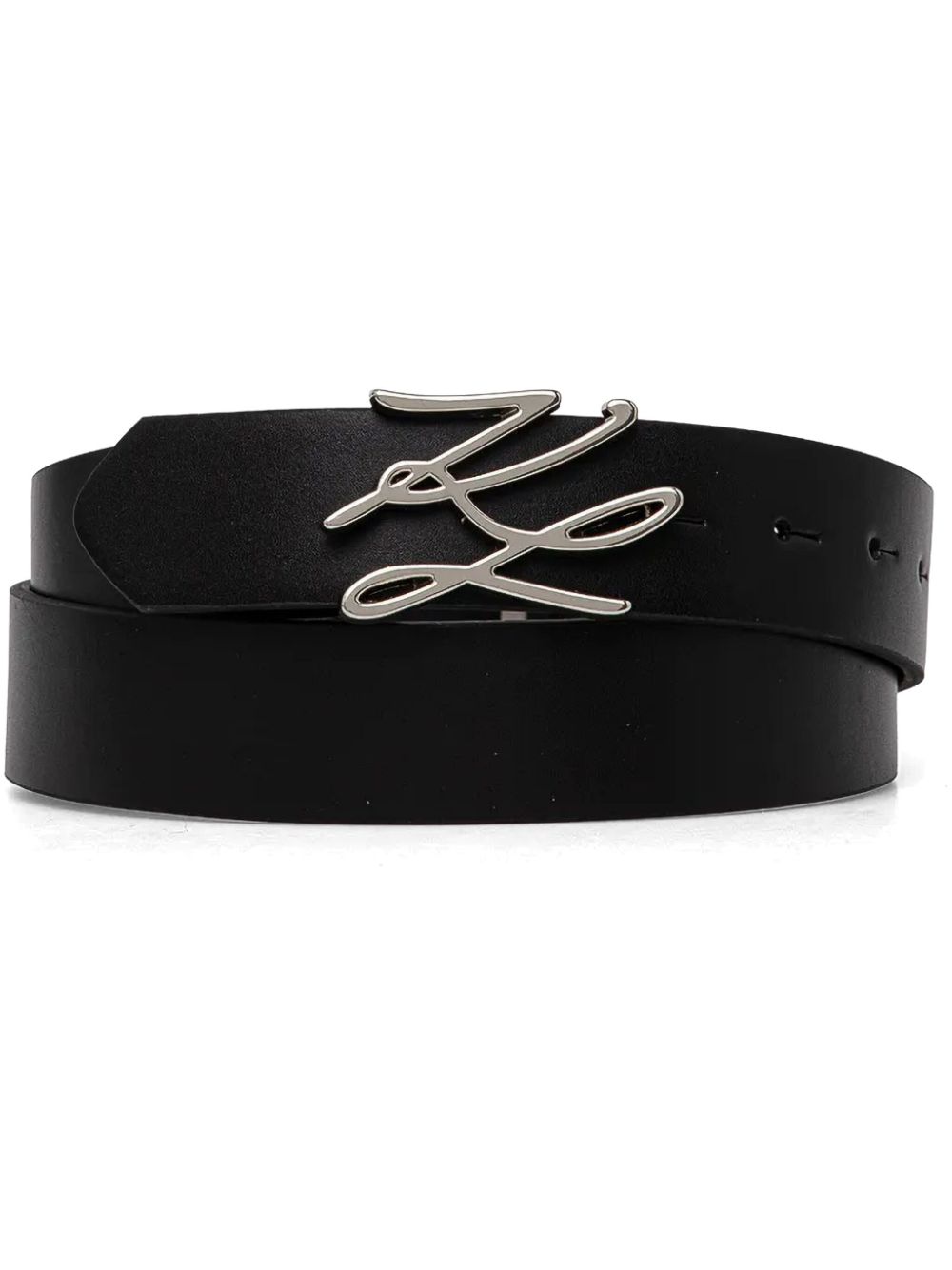 Karl Lagerfeld logo-buckle belt - Black von Karl Lagerfeld