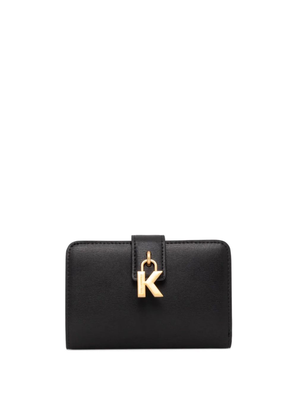 Karl Lagerfeld logo-charm zipped wallet - Black von Karl Lagerfeld