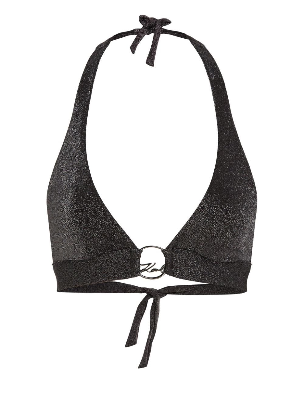 Karl Lagerfeld logo-detailing bikini - Black von Karl Lagerfeld