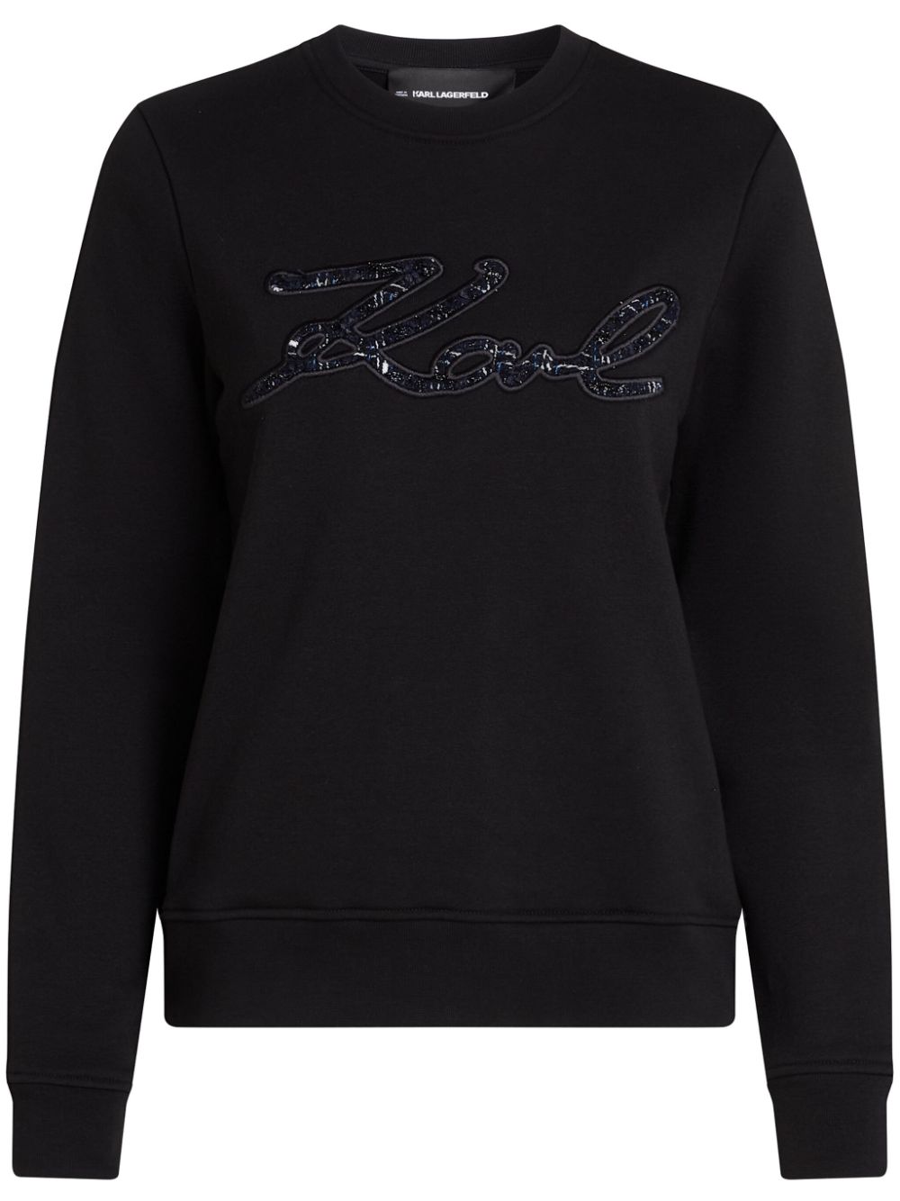 Karl Lagerfeld logo-embellished sweatshirt - Black von Karl Lagerfeld