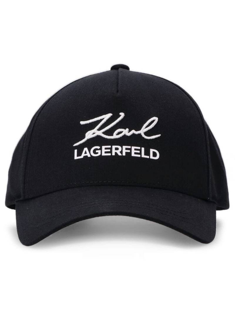 Karl Lagerfeld logo-embroidered baseball cap - Black von Karl Lagerfeld