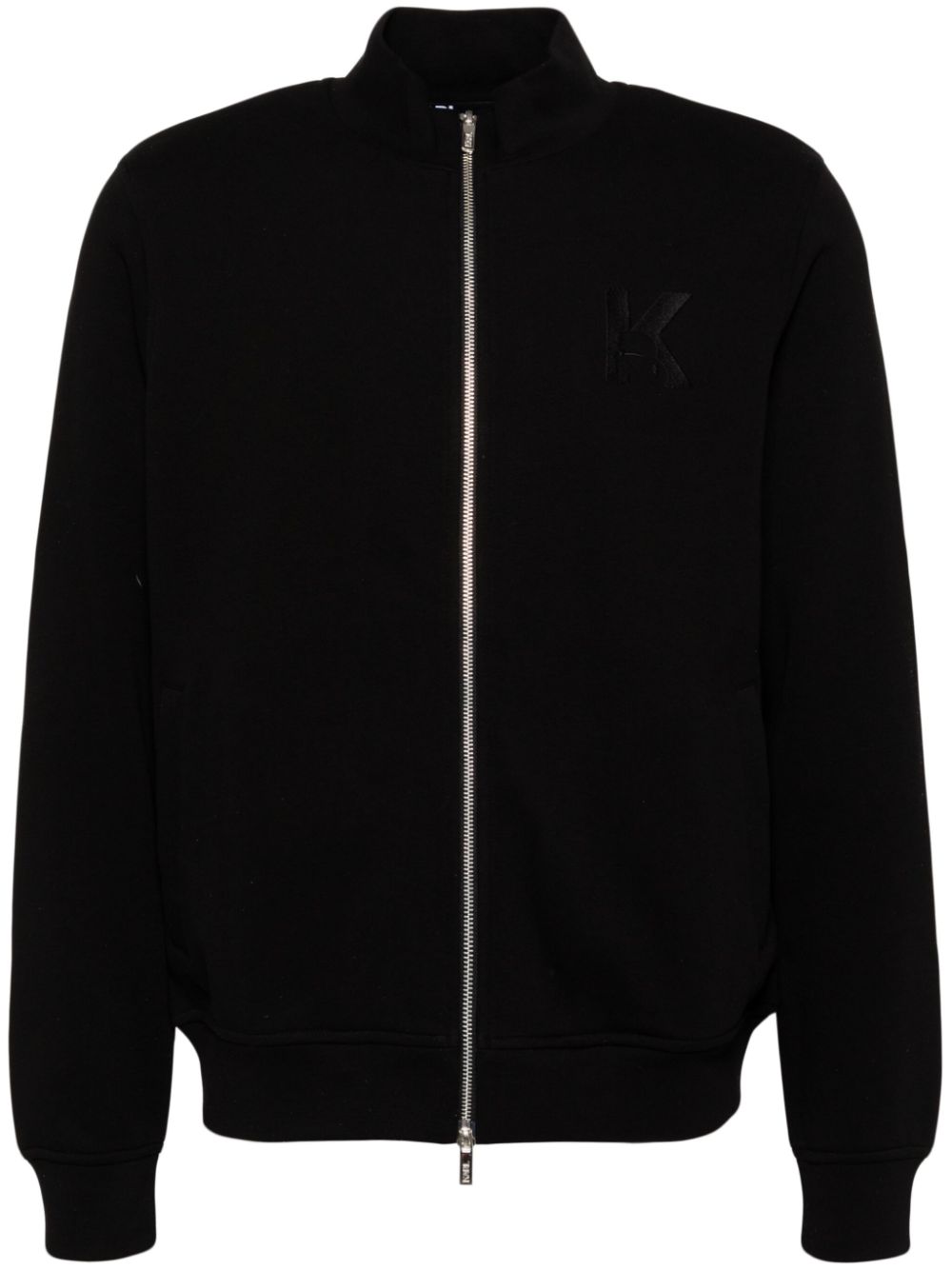 Karl Lagerfeld logo-embroidered sweatshirt - Black von Karl Lagerfeld