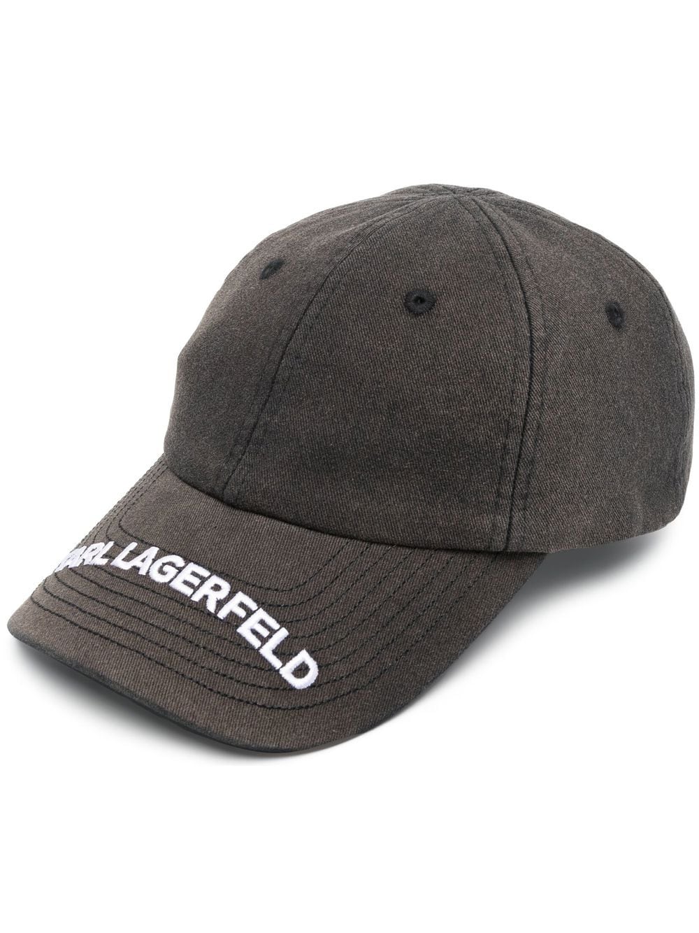 Karl Lagerfeld logo-embroidery baseball cap - Black von Karl Lagerfeld