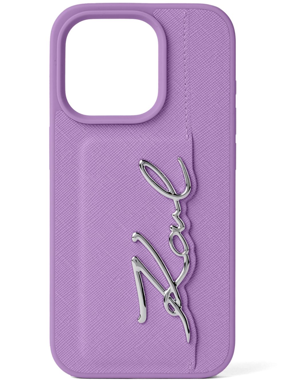 Karl Lagerfeld logo-engraved case - Purple von Karl Lagerfeld