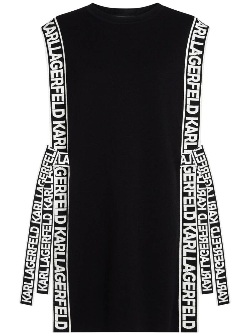 Karl Lagerfeld logo knitted vest - Black von Karl Lagerfeld