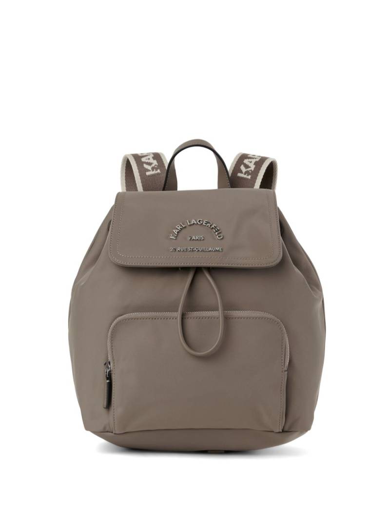 Karl Lagerfeld Rue St-Guillaume backpack - Neutrals von Karl Lagerfeld