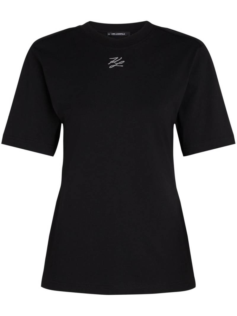 Karl Lagerfeld KL Studio heavy-cotton T-shirt - Black von Karl Lagerfeld