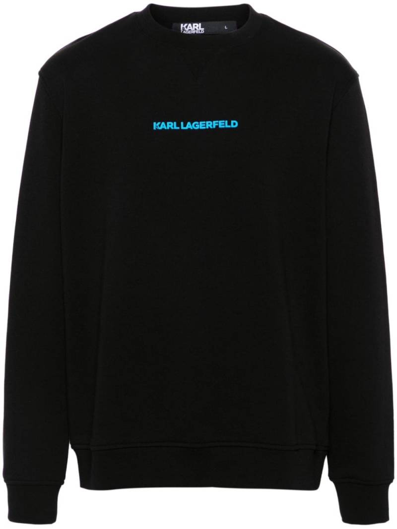 Karl Lagerfeld logo-lettering sweatshirt - Black von Karl Lagerfeld