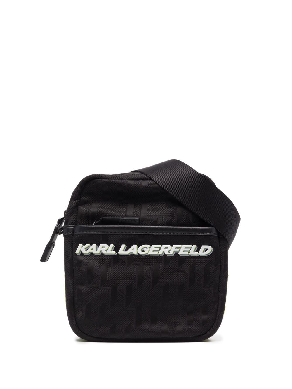 Karl Lagerfeld logo messenger bag - Black von Karl Lagerfeld