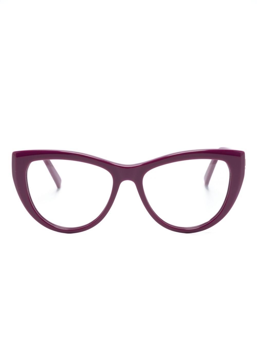 Karl Lagerfeld logo-plaque cat-eye frame glasses - Purple von Karl Lagerfeld