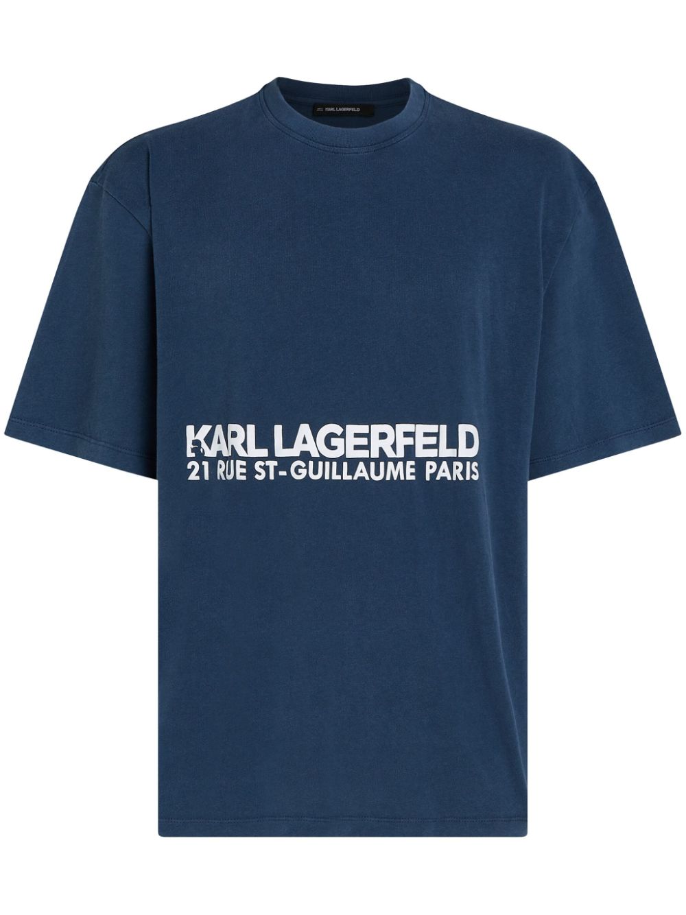 Karl Lagerfeld logo-print T-shirt - Blue von Karl Lagerfeld