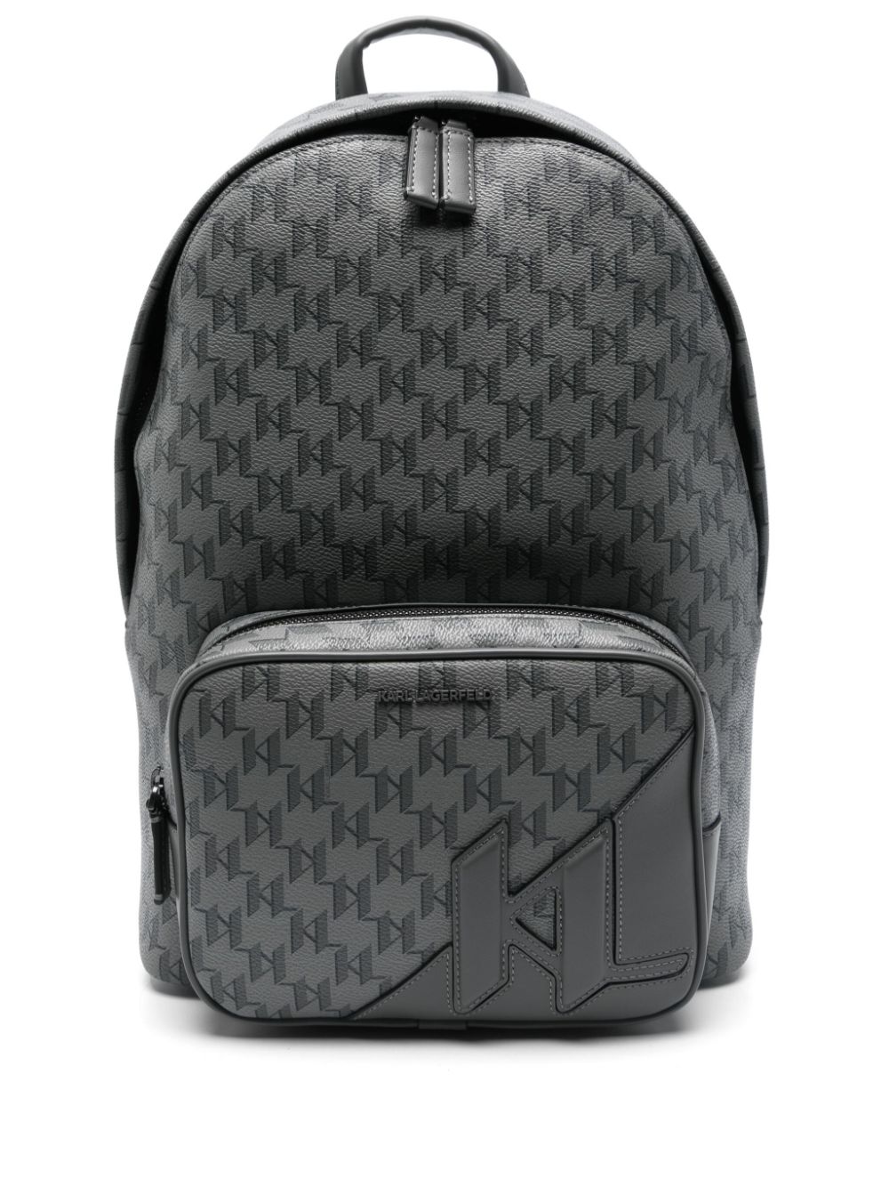 Karl Lagerfeld logo-print backpack - Grey von Karl Lagerfeld