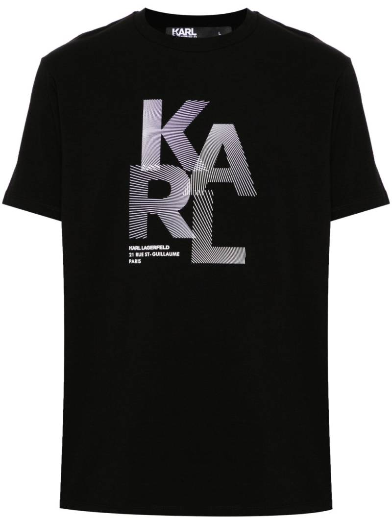 Karl Lagerfeld logo-print cotton T-shirt - Black von Karl Lagerfeld