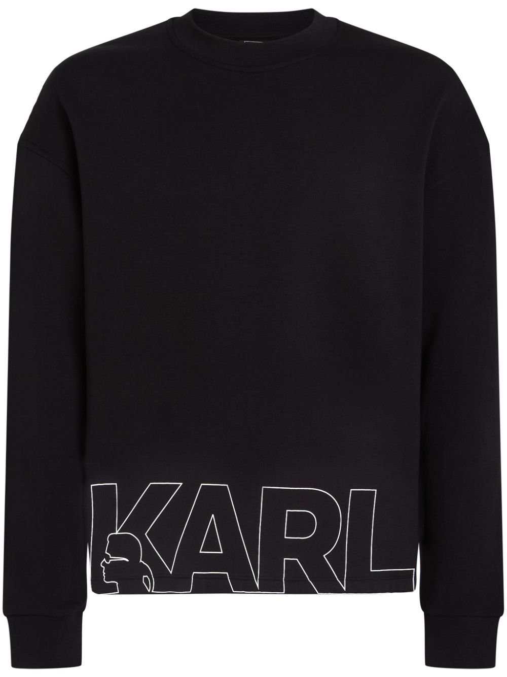 Karl Lagerfeld logo-print crew-neck sweatshirt - Black von Karl Lagerfeld