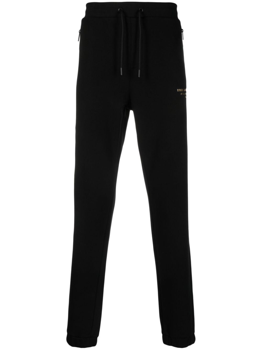 Karl Lagerfeld logo-print jersey track pants - Black von Karl Lagerfeld