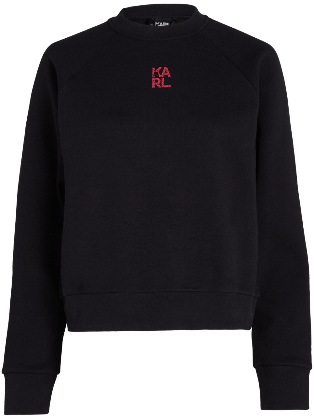 Karl Lagerfeld logo-print organic cotton sweatshirt - Black von Karl Lagerfeld