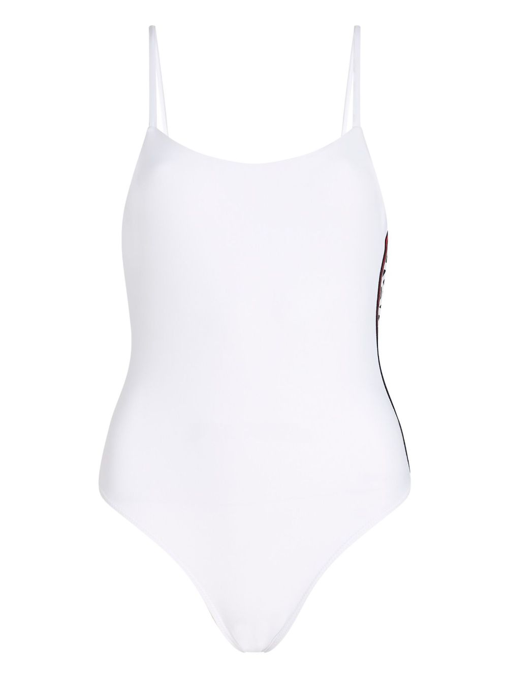 Karl Lagerfeld Essential logo-print swimsuit - White von Karl Lagerfeld