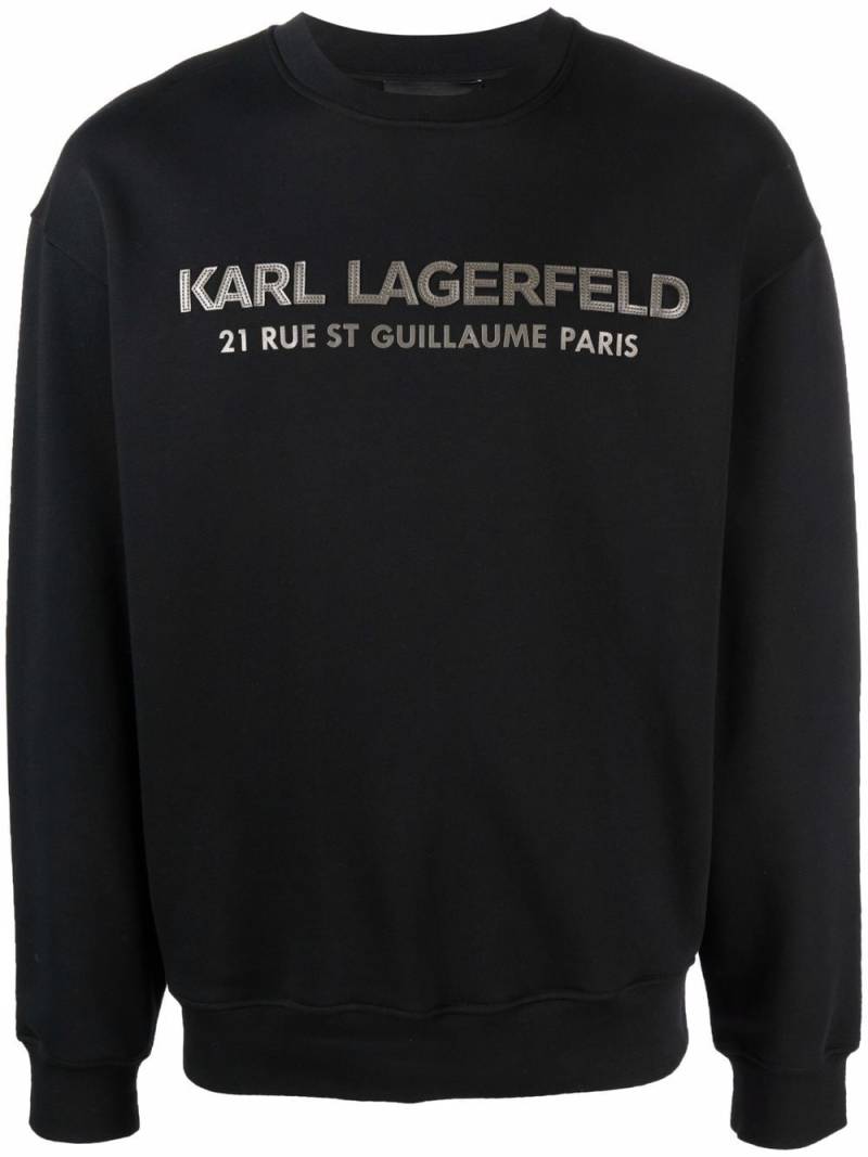 Karl Lagerfeld logo-print sweatshirt - Black von Karl Lagerfeld