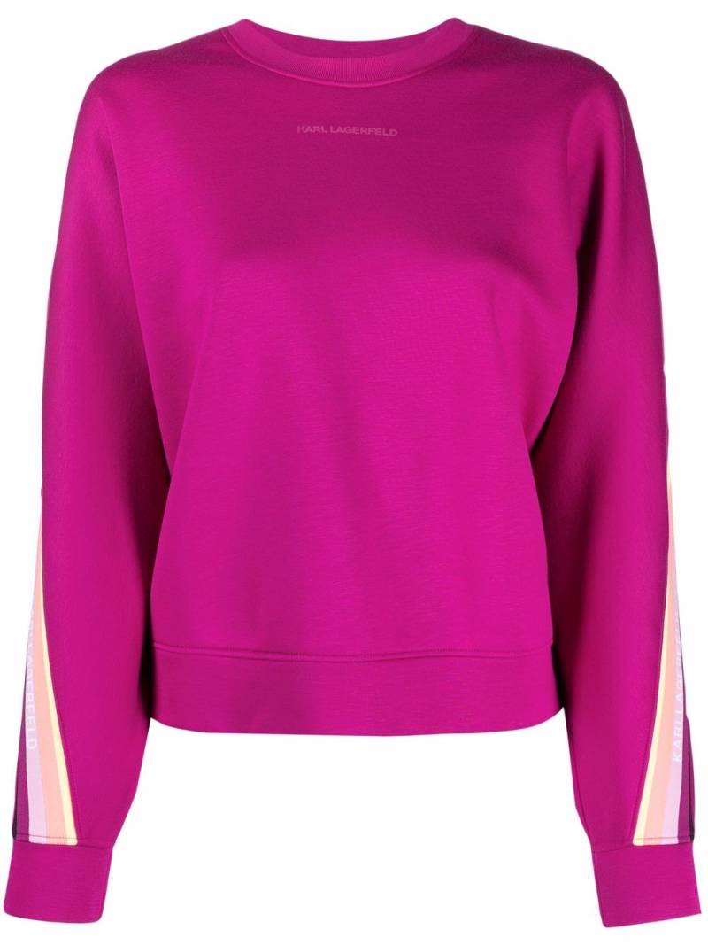 Karl Lagerfeld logo-print sweatshirt - Pink von Karl Lagerfeld