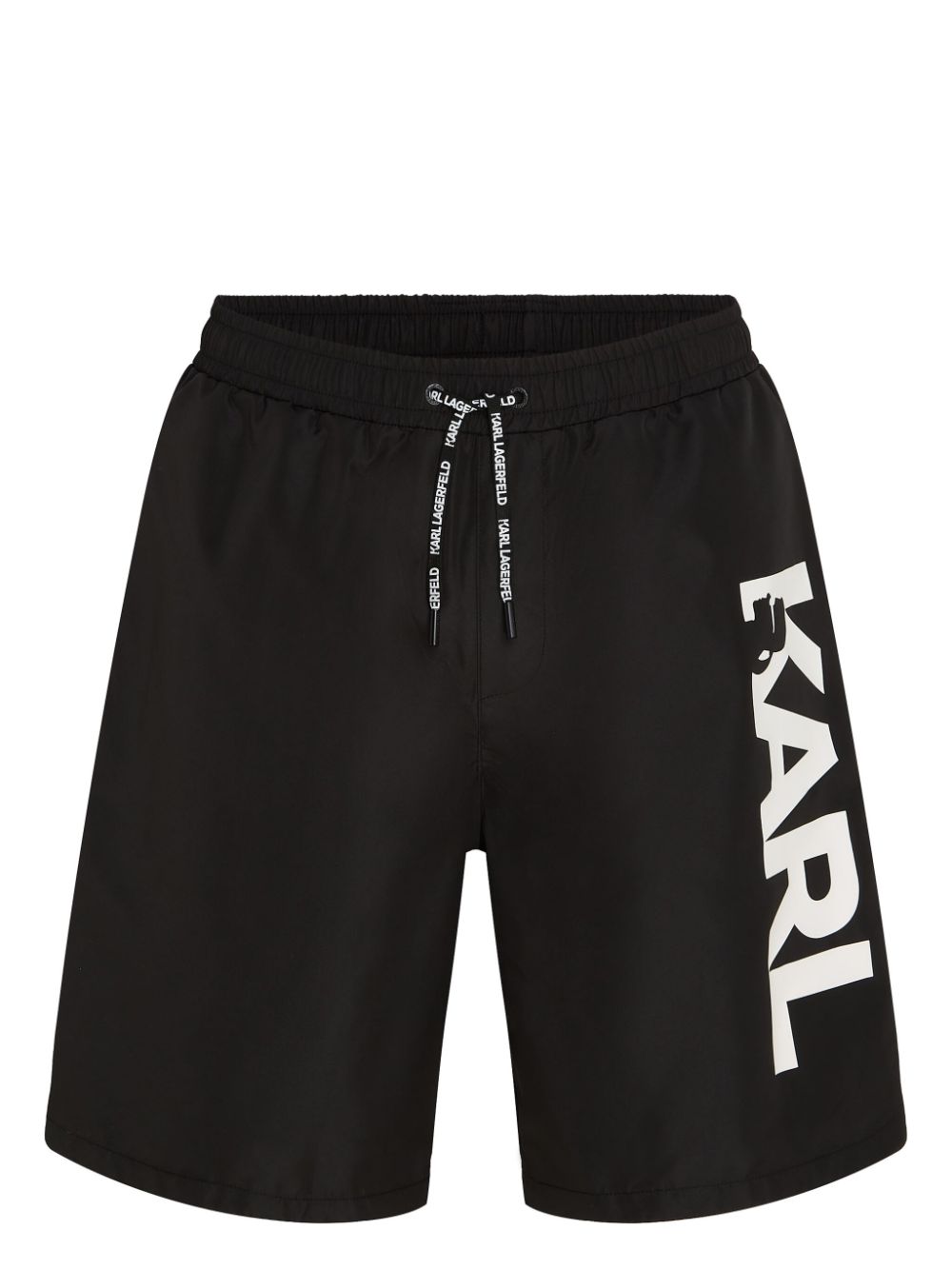 Karl Lagerfeld logo-print swim shorts - Black von Karl Lagerfeld